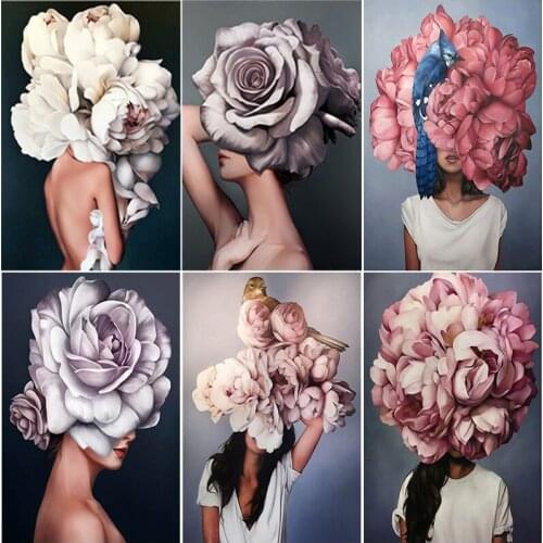 Handmade Art Flower 5D Decoration Diamond Painting For Home Full Drills Embroidery Cross Stitch Kits Hotel Wall Artwork Decor