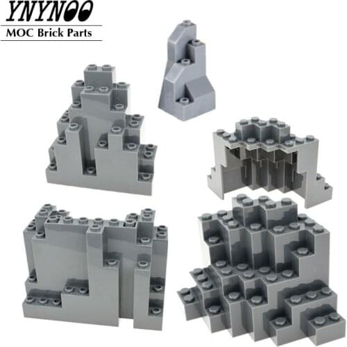 1-10Pcs MOC MOUNTAIN BRICK Rock Panel Rectangular 4x10x6 eBuilding Blocks Brick part DIY Toys Compatible with 6082 6083