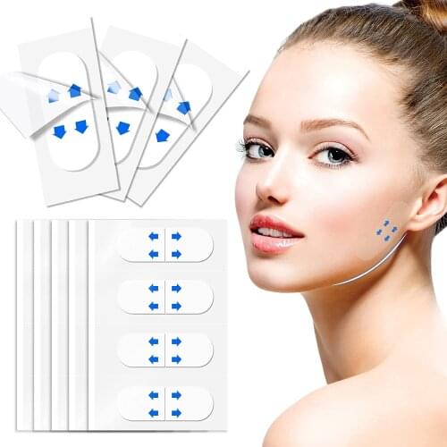 1 Box/40pcs Effective Lift Slimming Face Sticker Thin Face Artifact Invisible Sticker Lift Chin Tape Face Lift Tools
