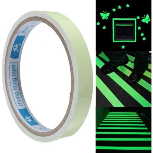 1cm/2cm/3cm/5cm Luminous Tape Sticker Night Vision UV Glow In Dark Self-adhesive Warning Tape Safety Security Outdoor Tools