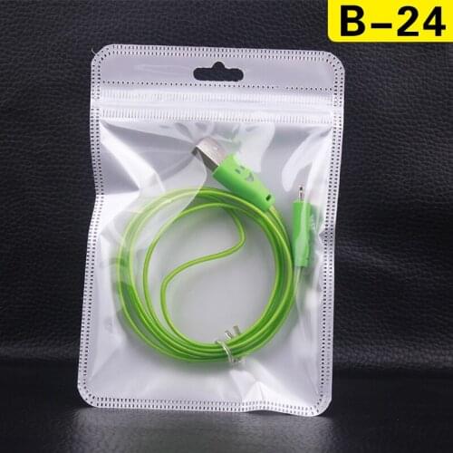 2000pcs Universal Retail Package PVC Packaging Bag for Mobile Phone Battery/cable accessories Packaging Bag free shipping B-24