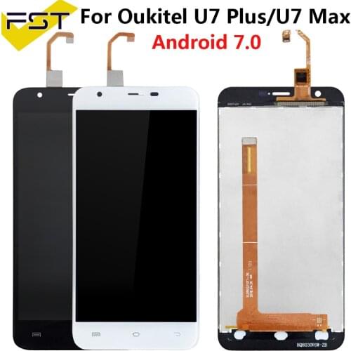5.5''For Oukitel U7 Max / U7 Plus Android 7.0 LCD Display+Touch Screen Digitizer Assembly Spare Parts+Tools