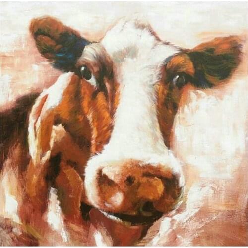 5D diamond painting cow pattern full square / round canvas embroidery diamond mosaic 3d diamond art