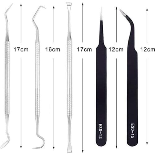 7Pcs Complete Vinyl Weeding Tools Kit Weeder Hooks for Embroidery Wax Carving