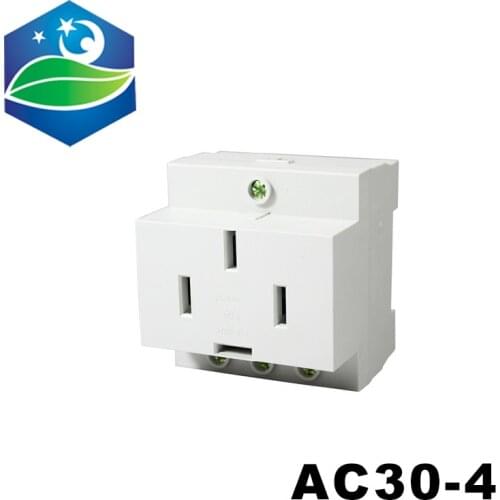 AC30-4 3P+N mult-function Modular Socket 25A electric socket DIN rail socket