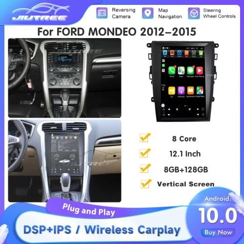 2 DIN Vertical Screen Android Car radio For FORD MONDEO 2013-2017 Carplay GPS Navigation Multimedia Player Stereo Autoradio