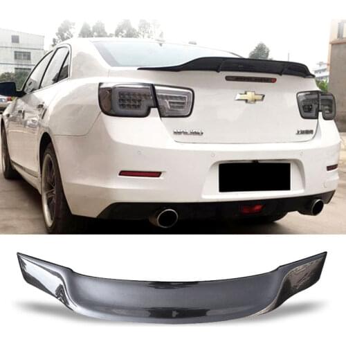 Car Trunk Spoiler Carbon Fiber FRP Auto Rear Trunk Wing R Style Accessories Spoiler For Chevrolet Malibu 2012 - 2018