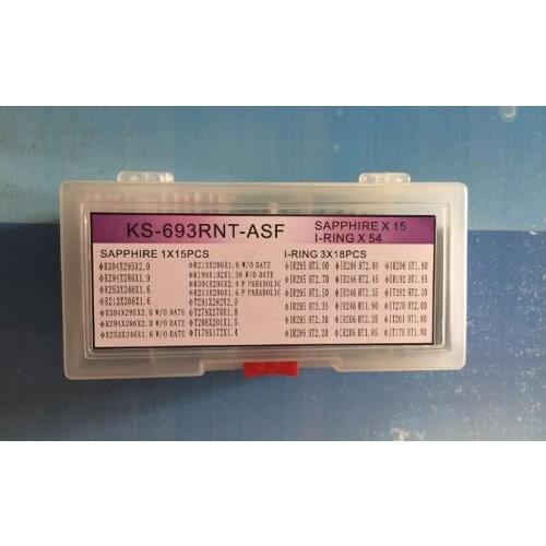 Free Shipping 15 PCs Rlx and Tud Sapphires with 54 PCs Crystal I Rings for Watch Repair