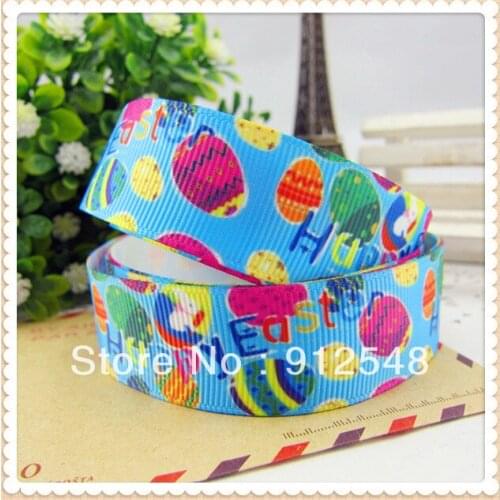 Free shipping 7/8'' 22mm Easter Series printed Grosgrain ribbondiy craft materials bow material, DIY craft materials,MD122481