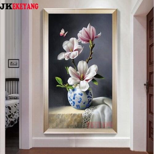 Large 5D Diy diamond painting Beautiful flower Diamond Mosaic Rhinestone Embroidery cross stitch Y4188
