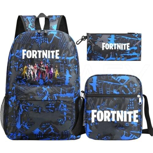 FORTNITE Game Backpack For Teenage Bag Girls Boys 3Pcs/Sets Impostor Rugzak School Bagwith Cute Pencil Case