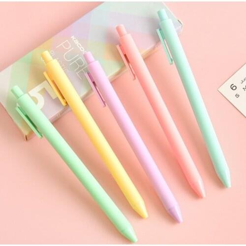 Book Source Pure Macaron Hipster Simple Push Black 0.5 Neutral Ball Pen Student Ball Pen