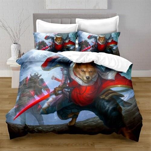 3D Printing Hellhound Style Quilt Cover with Pillowcase Bedroom Decoration Queen Size Bedding Bedroom Set King Size Bed