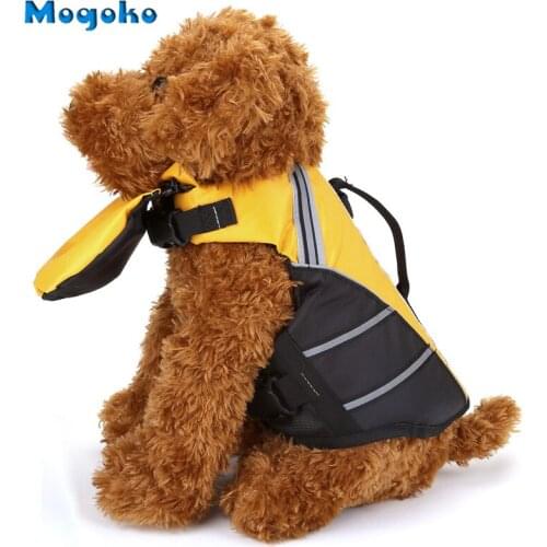 Mogoko Pet Puppy Swimsuit Pet Dog Life Vest Safety Swimming Clothes Pet Summer Life Jacket Pet Swimming Clothing Dogs Swimwear