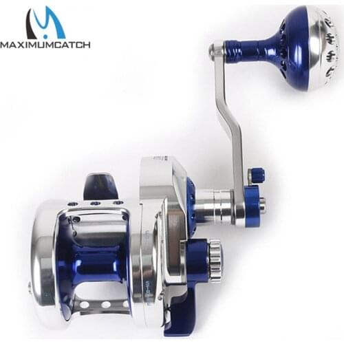 Maximumcatch Fishing Trolling Reel Left Right Hand Jigging Reel Aluminum CNC Machined Max Drag 10kg-19.5kg Fishing Reel