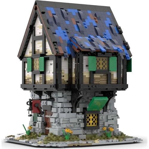 Authorized 2997Pcs Medieval Smithy MOC-44070 Small Particles Model Kits Building Blocks (Licensed And Designed By Povladimir)