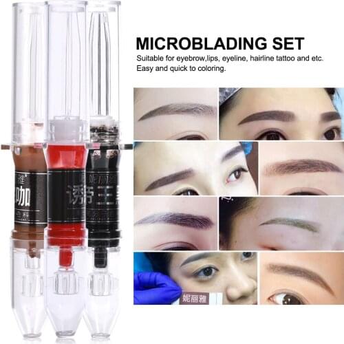 New Safe Natural Tattoo Microblading Pigment Eye Cream Eye Line Eyebrow Embroidery Eyebrow Bleach Eyebrow Lip Makeup Beauty Inks