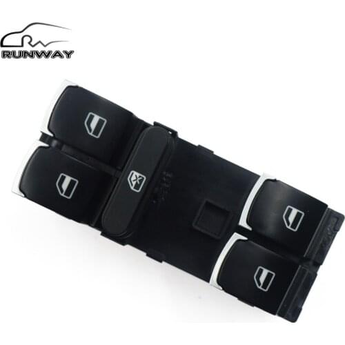 New master Window Control Switch Button for VW Golf MK5 MK6 Tiguan Touran Jetta Passat CC Caddy OE: 3C8 959 857 5K4 959 857