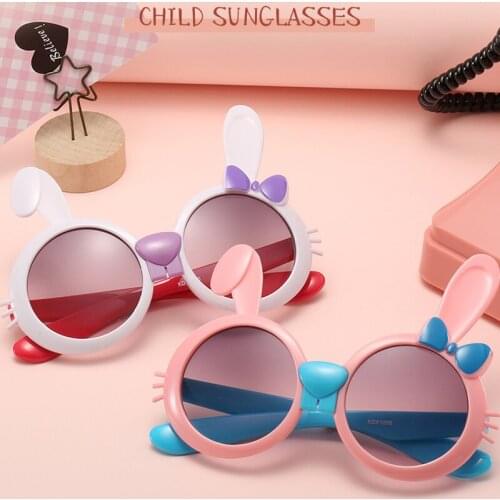 2021 New Fashion Kids Sunglasses Boys Girls Child Lovely Cartoon Love Heart Sun Glasses Eyewear UV400 Shades Goggle