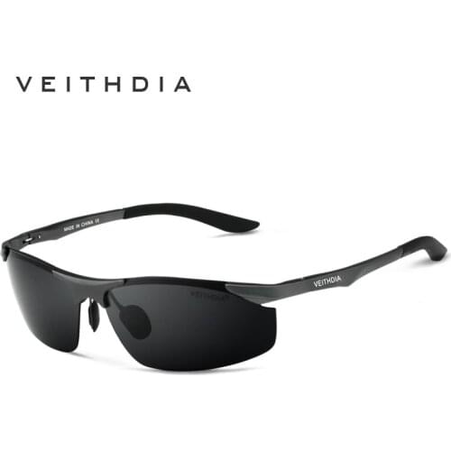 VEITHDIA 2020 Designer Mens Sunglasses Polarized UV400 Lens Sun Glasses Aluminum Driving Glasse Eyewear For Men 6529