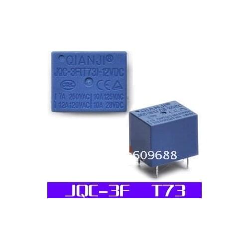 JQC-3F(T73) 12VDC PCB RELAY JQC-3F (T73)(DC12V) SPST Power Relay