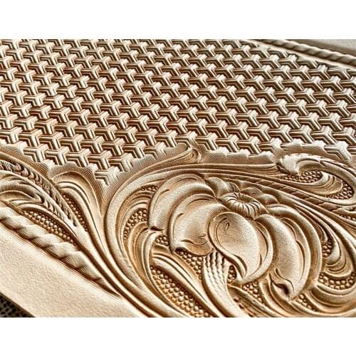 Leather carving handmade DIY primary color vegetable tanned leather 2.0mm premium first layer cowhide natural color carved leath
