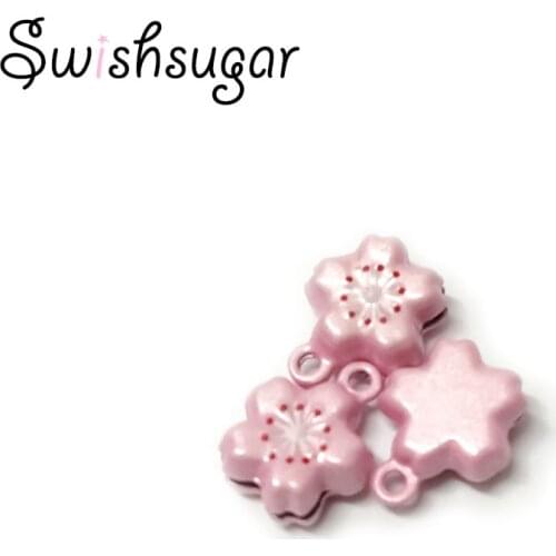 Shinny Sakura Metal Bell Charms Pendant Bracelet Accessories Holiday Party Decor