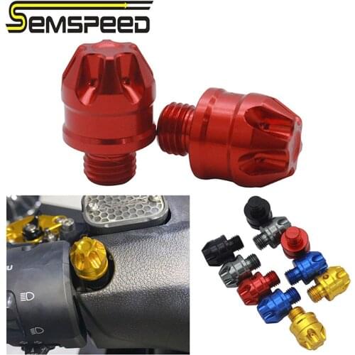 SEMSPEED 2020 New Motorcycle Mirrors Handlebar Rearview Side Mirror Mount Adapter Bolts Screw For Honda ADV150 adv 150 2019 2020