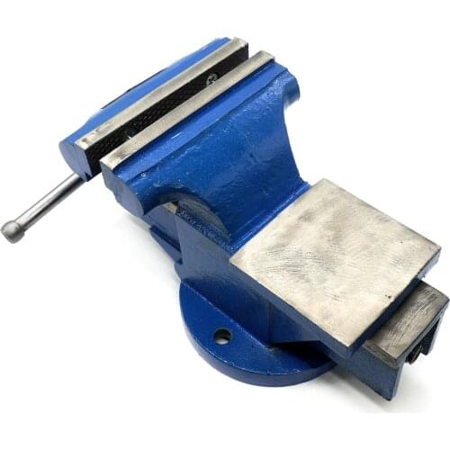 Strong Compression with Heavy Duty Steel Fixed Table Bench Vise 100 mm Vice Width:100 mm Opening: 100 mm Weight: 5 kg
