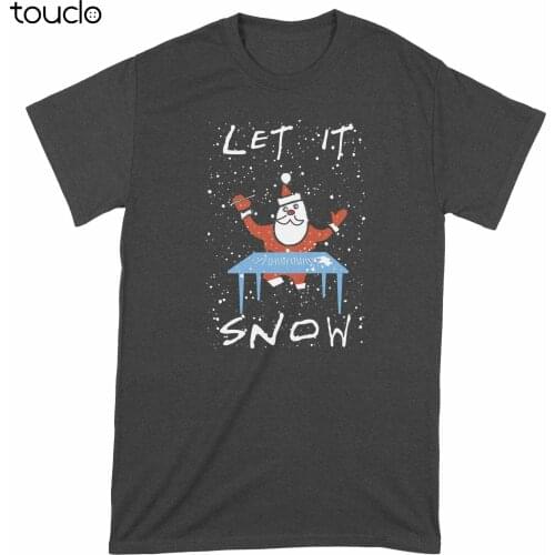 Santa Funny Shirt Let It Snow Santa Coca T Shirt