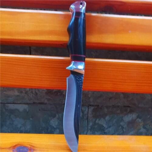 Outdoor Short Multifunctional High Hardness Straight Knife Fixed Blade Knife Tactical Camping Survival Hunting Pocket Knives