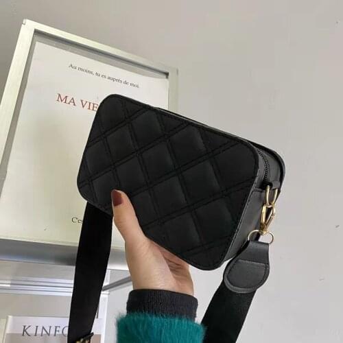 Mini Square Shoulder Bags For Women Versatile Retro Solid Color 2021 Autumn Winter New Designer Casual All-Match Cross-Body Bags