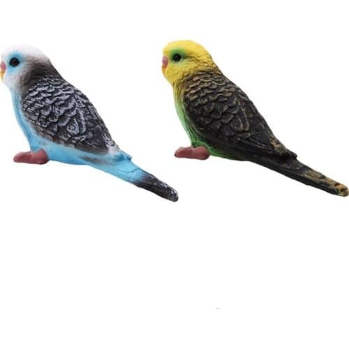 Animal Home Decor Wildlife Plastic Exquisite Bird Model Statue Artificial Vivid Figurine Gift Simulation Parrot
