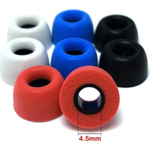 ANJIRUI memory foam ear tips ear pads 4.5mm height 7mm applies for TWS E10 ZS10PRO C12ZSX earplugs noise isolation cotton LMS