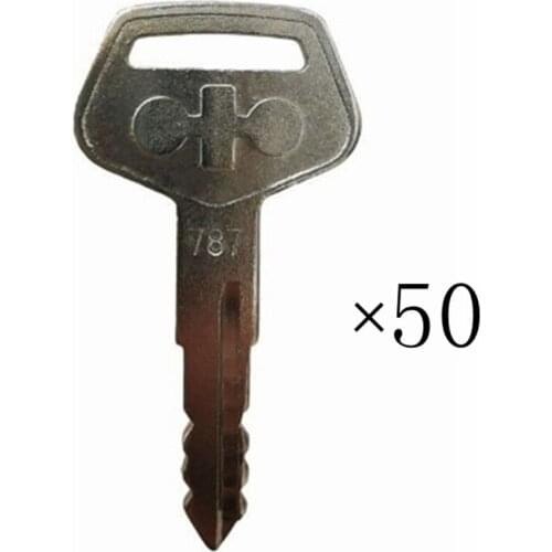 50pc Keys #787 For Komatsu Excavator Dozer Loader & Heavy Equipment Backhoes