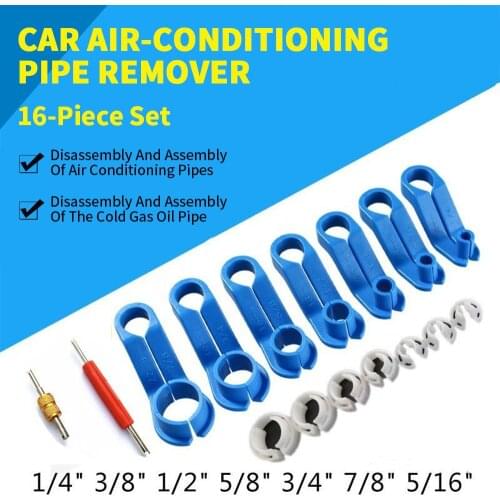 7pcs/16pcs/set Automobile Fuel Line Disconnect Set Fuel Line Removal Tools Replacement for Car Fuel Line Angled Disconnect Tools