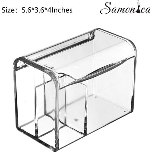 Acrylic Transparent Cover Three Grid Cosmetics Organizer Cosmetics Jewelry Display Box Storage Rack Display Stand