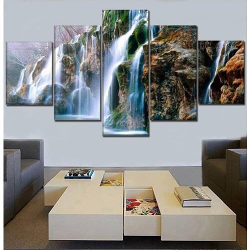 5d Diy Resin Diamond Painting ross Stitch Full Diamond Embroidery mosaic Pattern Rhinestone Nature Mountain Landscape Waterfall