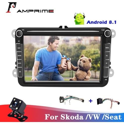 AMPrime Android 2din 8'' Car Multimedia MP5 player Navigation WIFI Autoradio Radio Car Stereo For Volkswagen/Skoda/Seat touran