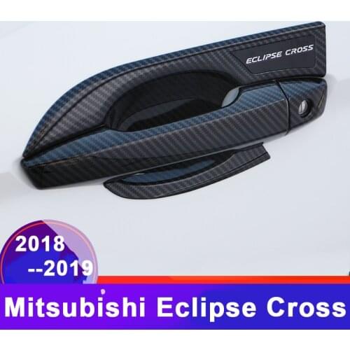 Car External Outer Door Handle Catch Cover Door Bowl Protection Trim Sticker For Mitsubishi Eclipse Cross 2018 2019 Accessories