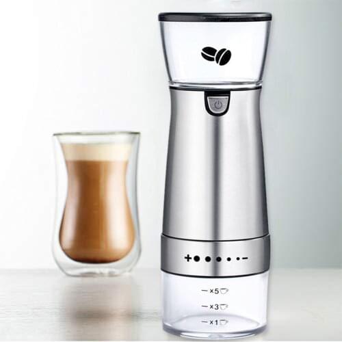 Household Coffee Grinder Portable Electric Coffee Bean Pepper Grinders Mill USB Rechargeable Grinding Device Kitchen Tool