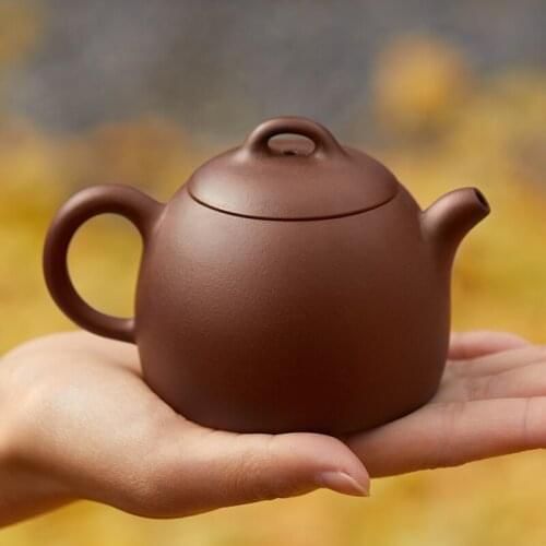 Restoring old yixing purple clay Qin Quan recommended home teapot undressed ore manual single pot of tea set the teapot