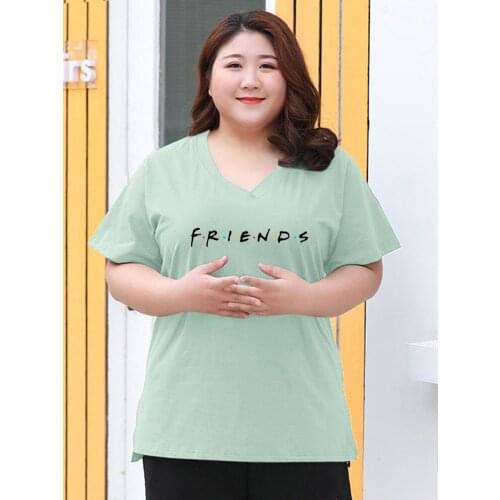 2021 Oversize Summer Women Short Sleeve T-Shirt Loose Tops Stretch V-Neck Bottoming Shirt Cotton Casual Tees Plus Size 8XL KW498
