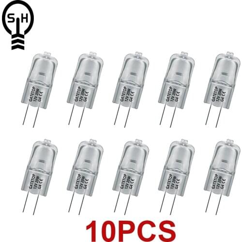 Hot Size Halogen Lamp 10pcs/Lot G4 20W 12V Crystal Chandelier Home Decoration