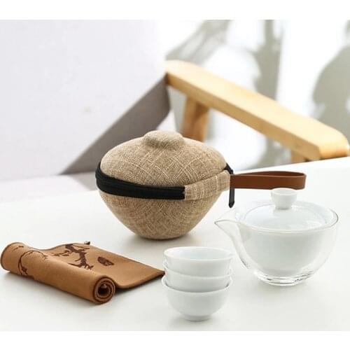 Hot Sale Camping Traveling Outdoor Cup Quick CupSuit Chinese Traditional Cup with Travel Bag Portable Hiking Outdoor Tableware