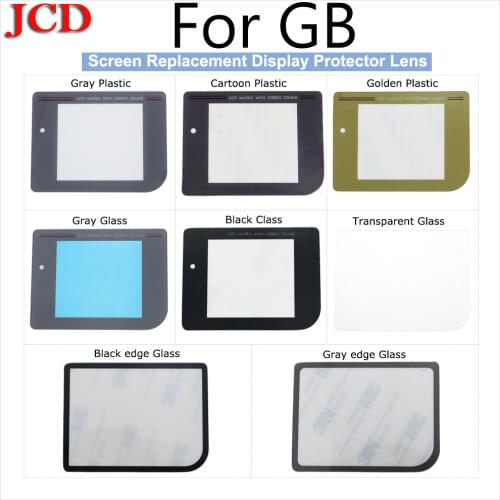 JCD New For GB Zero DMG-01 Replacement Screen Lens cover for Nintendo for Gameboy DMG Display Plastic Glass Protector Lens