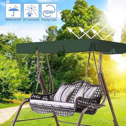 Swing Cushion Waterproof Dustproof Chair Replacement Canopy Spare Fabric Cover Dust Covers 3 Seater Swing Cover 190x135cm