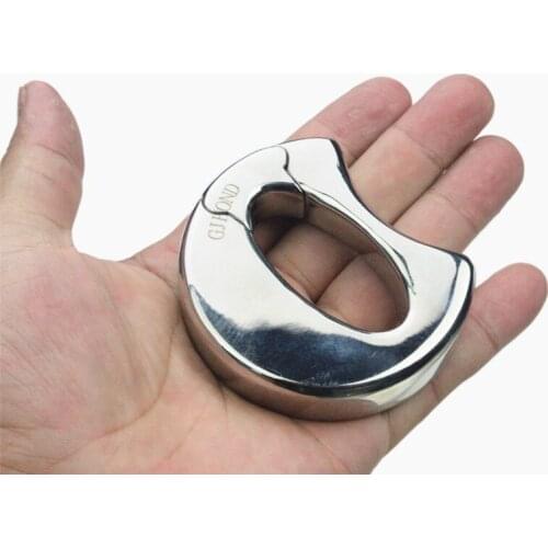 Scrotum Pendant Top Stainless Steel Penis Ring Chastity Devices Restraint Pendant Scrotum Ring Cock Ring Sex Toy for Men BB2-85