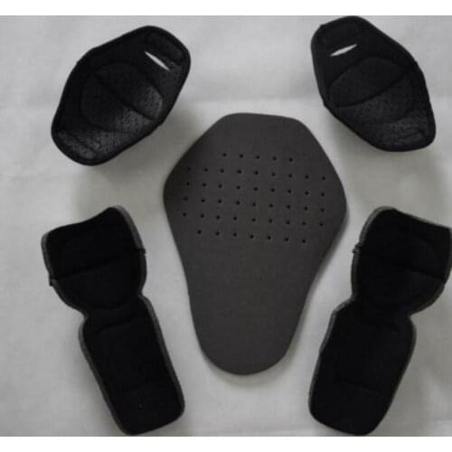 Five-piece suit moto racing hard shoulder detachable protective Universal built-in elbow protective knee pads