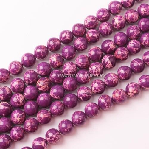 Beautiful Multi-Color Emperor Jaspre stone 4-14mm Round beads 15"